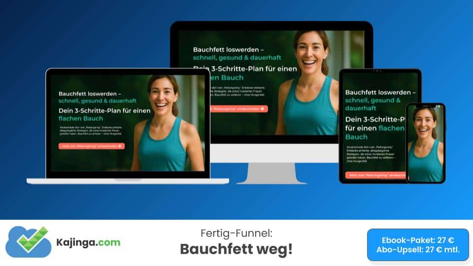 Bauchfett weg
